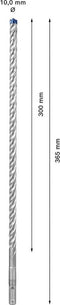 Bosch Accessories EXPERT SDS plus-7X 2608900101 Hamerboor 1 stuks 10.00 mm Gezamenlijke lengte 365 mm SDS-Plus 1 stuk(s