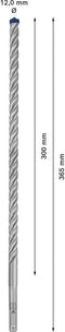 Bosch Accessories EXPERT SDS plus-7X 2608900112 Hamerboor 1 stuks 12.00 mm Gezamenlijke lengte 365 mm SDS-Plus 1 stuk(s