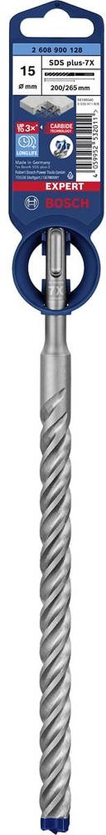 Bosch Accessories EXPERT SDS plus-7X 2608900128 Hamerboor 1 stuks 15.00 mm Gezamenlijke lengte 265 mm SDS-Plus 1 stuk(s
