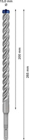 Bosch Accessories EXPERT SDS plus-7X 2608900128 Hamerboor 1 stuks 15.00 mm Gezamenlijke lengte 265 mm SDS-Plus 1 stuk(s