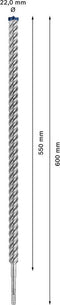 Bosch Accessories EXPERT SDS plus-7X 2608900148 Hamerboor 1 stuks 22.00 mm Gezamenlijke lengte 600 mm SDS-Plus 1 stuk(s