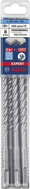 Bosch Accessories EXPERT SDS plus-7X 2608900168 Hamerboor 10-delig 8.00 mm Gezamenlijke lengte 215 mm SDS-Plus 10 stuk(