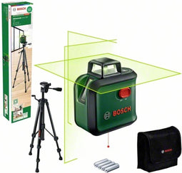 Bosch AdvancedLevel 360 Set - 360° Kruislijnlaser - Inclusief Statief - Opbergetui - Batterijen