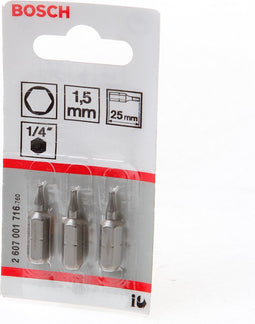 Bosch - BIT 1/4XH-TORS/IS 1.5 /3 - 3 stuks