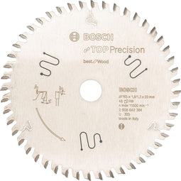 Bosch Cirkelzaagblad Top Precision Best for Wood 165 x 20 x 1,8 mm - 48