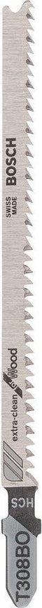 Bosch - Decoupeerzaagblad T 308 BO Extraclean for Wood - 3 stuks