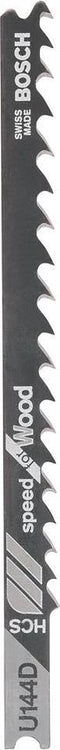 Bosch Decoupeerzaagblad U 144 D Speed for Wood - 3 stuks