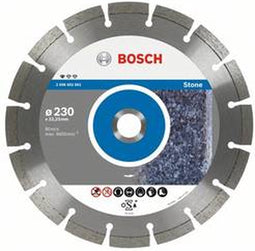 Bosch - Diamantdoorslijpschijf Standard for Stone 230 x 22,23 x 2,3 x 10 mm