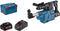 Bosch GBH 18V-26 F 18V Li-Ion Accu SDS-plus combihamer incl. GDE 18V-16 afzuigsysteem set (2x 5.5Ah accu) in L-Boxx - 2,6J - koolborstelloos