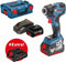 Bosch GDR 18 V-200 C 18V Li-Ion accu Slagschroevendraaier set (2x 5.0Ah accu) in L-Boxx - 200Nm + 1x 4.0Ah ProCORE accu