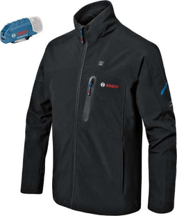 Bosch GHJ 12 + 18V XA draadloze batterij verwarmde jas zwart 3XL XXX groot & adapter