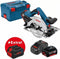 Bosch GKS 18V-57 G 18V Li-Ion Accu cirkelzaag set in L-Boxx (2x 5.0Ah & 1x 8.0 ProCORE accu) - 165mm
