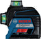 Bosch GLL 3-80 G Kruislijnlaser in opbergetui in koffer - 30 - 120 m