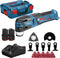 Bosch GOP 12V-28 12V Li-Ion Accu multitool set (2x 3.0Ah accu) + 12 delige accessoireset in L-Boxx