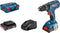 Bosch GSB 18V-28 18V Li-Ion accu klopboor-/schroefmachine set (2x 2.0Ah accu) in L-Boxx