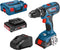 Bosch GSB 18V-28 18V Li-Ion accu klopboor-/schroefmachine set (2x 2.0Ah accu) in L-Boxx