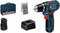 Bosch - GSR 12V-15 - Cordless Drill Driver - Complete Set