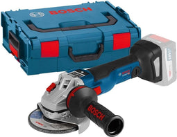 Bosch GWS 18V-10 SC SOLO 18V Li-Ion accu haakse slijper body in L-Boxx - koolborstelloos