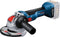 Bosch GWX 18V-10 18V Li-Ion accu X-LOCK haakse slijper body - 125mm - koolborstelloos