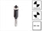 Bosch - Kantenfrezen 8 mm, D1 12,7 mm, L 25,4 mm, G 68 mm