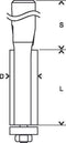 Bosch - Kantenfrezen 8 mm, D1 9,5 mm, L 25,4 mm, G 68 mm