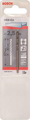 Bosch - Metaalboren HSS-Co, Standard 2,5 x 30 x 57 mm