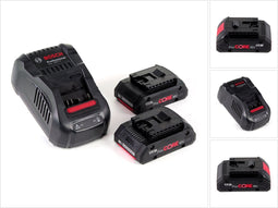 Bosch Professional - 18v starterset met 2 accu's ProCore18V 4.0Ah + Lader GAL 1880 CV