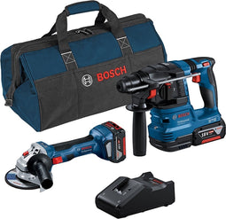 Bosch Professional Accu Combiset 18V GWS 18V-7 + GBH 18V-22 + 2 X 4,0 AH + GAL 18V-40 (C) - 0615A50037