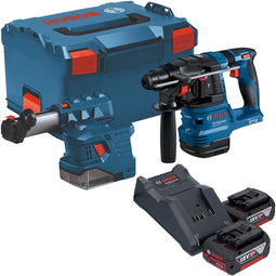 Bosch Professional GBH 18V-22 Accu Combihamer SDS+ 1,9J incl. Stofafzuiging 18V 4.0Ah in L-Boxx - 0611924003