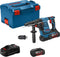 Bosch Professional GBH 36 V-LI Plus - 36V Li-Ion Accu - SDS-plus combihamer set (2x 6.0Ah accu) - In L-Boxx - 3,2J
