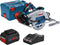 Bosch Professional GKS 18V-68 GC Cirkelzaag - BITURBO - Met 2x 18V (8.0 Ah) en lader - Incl. zaagblad en parallelgeleider - in L-Boxx