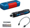 Bosch Professional GO (Gen 3) - Schroefmachine - Geïntegreerde accu 3.6V 2.0 Ah - USB C-oplaadkabel - 8-delige bit set - Bithouder - Koffer