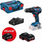 Bosch Professional GSB 18V-55 Klopboormachine - Met 3x 18V accu's en lader - Incl. koffer - Koolborstelloos - 85Nm