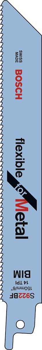 Bosch - Reciprozaagblad bimetaal, S 922 BF Flexible for Metal