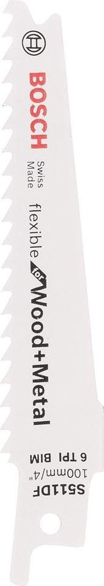 Bosch Reciprozaagblad S 511 DF - FLEXIBLE FOR WOOD&METAL