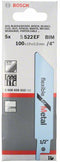 Bosch - Reciprozaagblad S 522 EF Flexible for Metal - 5 stuks