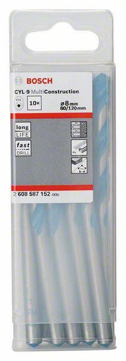Bosch Steen- en betonboor - 10ST BOOR CYL-9 MC 8X80X120