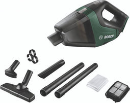 Bosch UniversalVac 18 Accuhandstofzuiger - Lichgroen model - Incl. uitgebreide accessoireset - Losse body (geleverd zonder 18 V accu en oplader)
