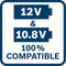 Bosch - Verwarmd Vest - GHJ 12 +18V XA: Batterij adapter - oplader - 1x batterij - Zwart