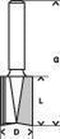 Bosch - Vingerfrezen 8 mm, D1 12 mm, L 20 mm, G 51 mm