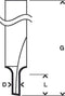Bosch - Vingerfrezen 8 mm, D1 3 mm, L 8 mm, G 51 mm