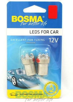 Bosma Kaart a 2 5-led lamp 12v ba15s rood