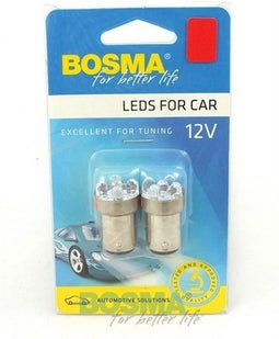 Bosma Kaart a 2 5-led lamp 12v bay15d rood