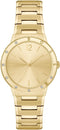 BOSS HB1502715 BREATH Dames Horloge - Mineraalglas - Staal - Goudkleurig - 34 mm breed - Quartz - Vouw/Vlindersluiting - 5 ATM (douchen)
