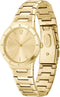 BOSS HB1502715 BREATH Dames Horloge - Mineraalglas - Staal - Goudkleurig - 34 mm breed - Quartz - Vouw/Vlindersluiting - 5 ATM (douchen)