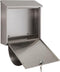 Boston brievenbus in inox met krantenhouder met 2 palen inox