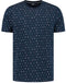 Boston Brothers All Over Print T-Shirt | Heren Navy Maat L