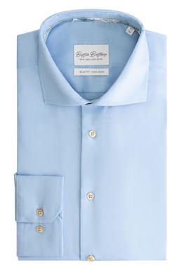 Boston Brothers Wide Spread Overhemd - maat 41 - licht blauw - heren