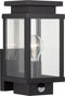 Boston Muurlamp Bewegingssensor Zwart met LED