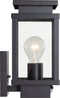 Boston Muurlamp Bewegingssensor Zwart met LED